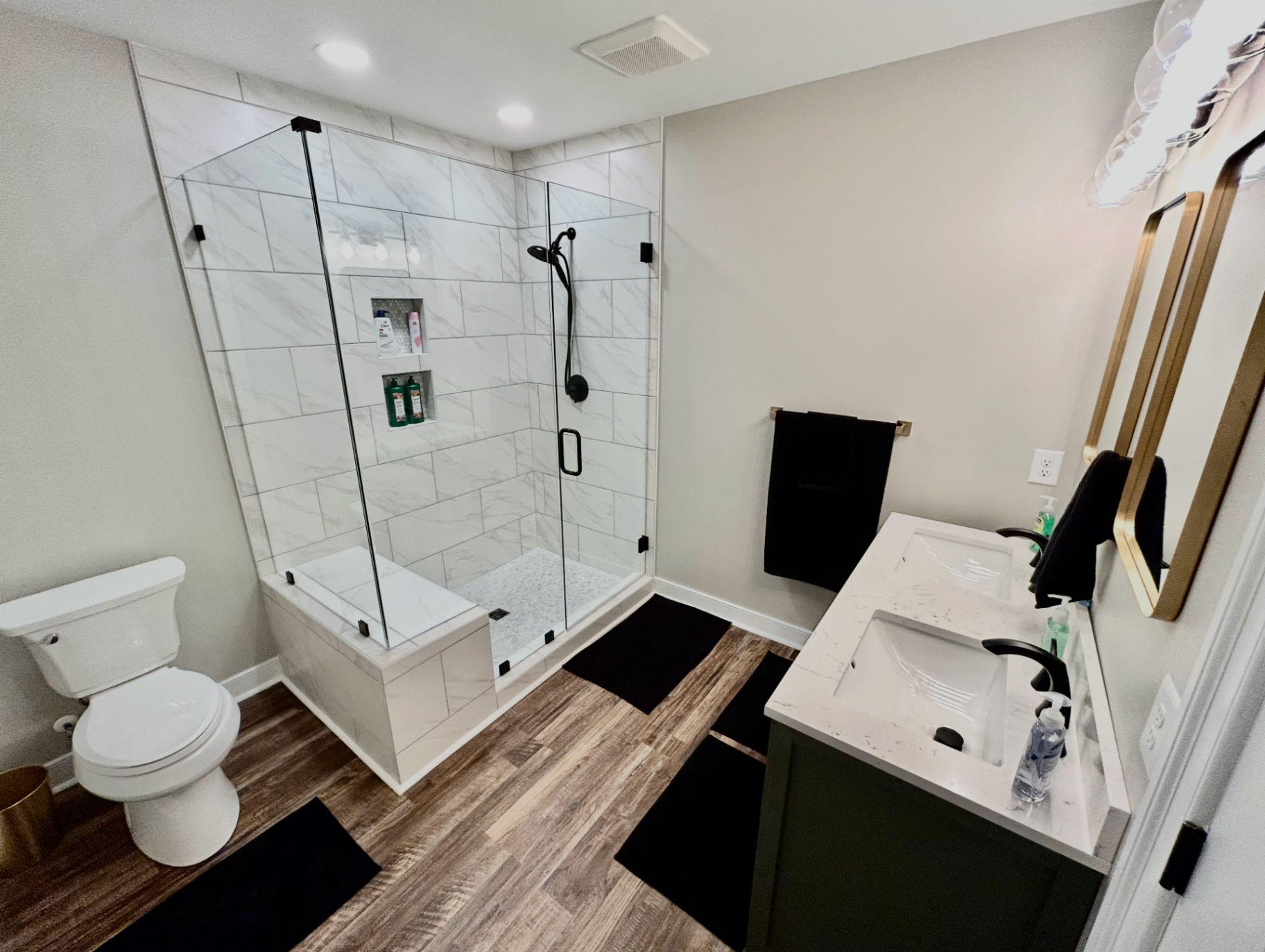 Bathroom renovation detail
